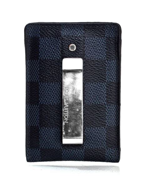 louis vuitton damier cobalt card holder money clip|Louis Vuitton Pince Card Holder With Bill Clip Damier Cobalt.